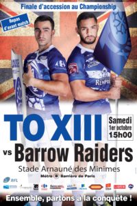 Affiche Barrow 01.10.2016