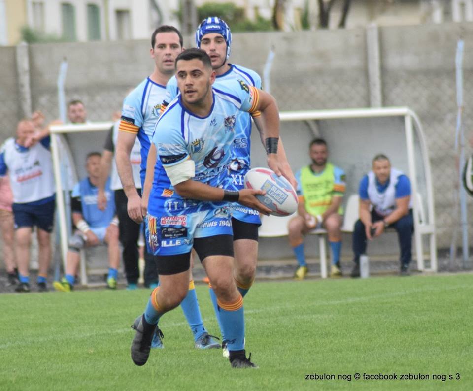Maillot rugby R.C LESCURE ARTHES XIII porté n°12 vintage shirt jaune