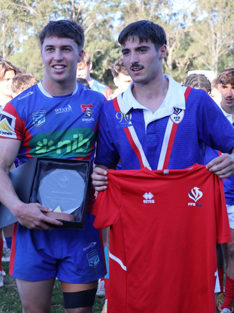 Tournée australienne U19 2025 - matchs france - newcastle knights