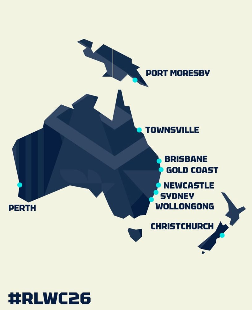 Villes hôtes de la RLWC2026